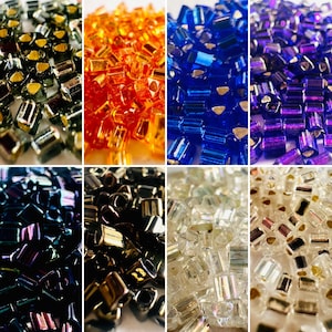 11/0 Triangle Toho Seed Beads (10 grams) - Faceted and Dimensional Perfect for Beading- CHOOSE from 8 Colors