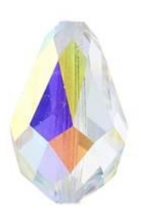 Swarovski 5500 Faceted 18 X 12mm Crystal AB Pearshape Tear Drop 