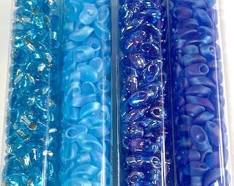 Miyuki Long Magatama 4x7mm 3"tube (15 Grams - approx. 118 beads)  - CHOOSE from 4 Colors