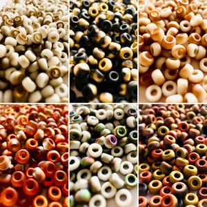 Miyuki 11/0 Matte Rocaille Cooperative Colors Seed Beads (10 grams approx. 1100 beads)