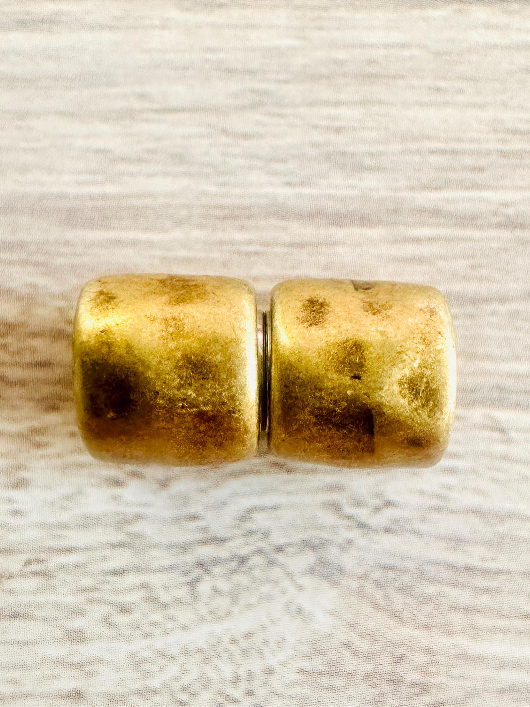 Hammered Magnetic Clasp Hypoallergenic - 8mm Inner Diameter, DIY