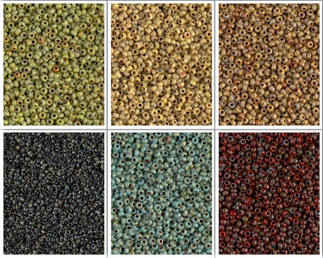 thumbnail interactive-video image 1 of Miyuki Round Seed Beads Size 11/0 - 23g Tube, Picasso Mix, Made In Japan 1 of 5