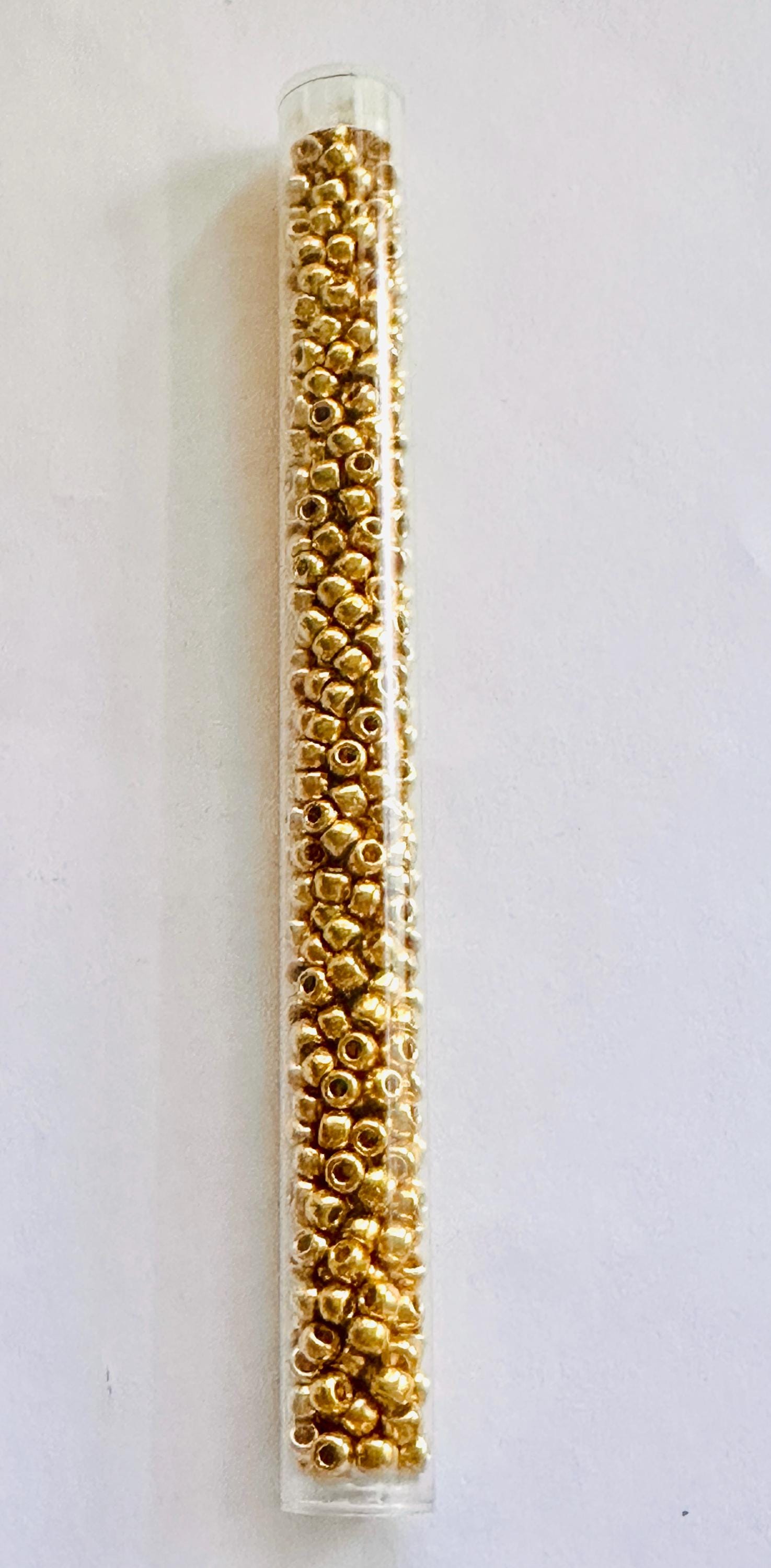 6/0 MIYUKI and TOHO Gold Seed Beads in LARGE 6