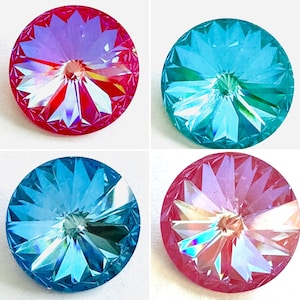 Swarovski 14mm DeLite #1122 Rivoli - Round Crystals for Setting or Bezeling