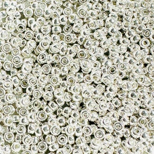 Miyuki Bright Sterling Silver 11/0 Seed Beads (10 grams - approx. 1090 beads)