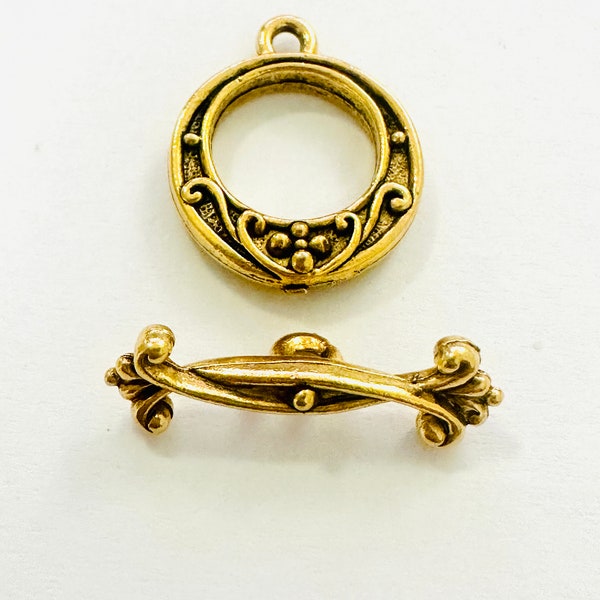 16mm Antique Gold Toggle Clasp