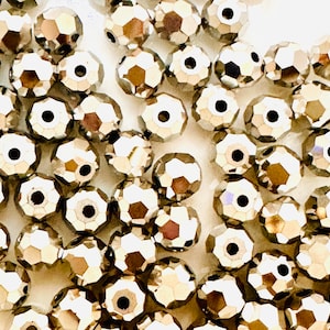 3mm Preciosa Crystal Labrador Full Faceted Round Crystal Beads  (20 pieces) - Perfect alternative to Swarovski 5000