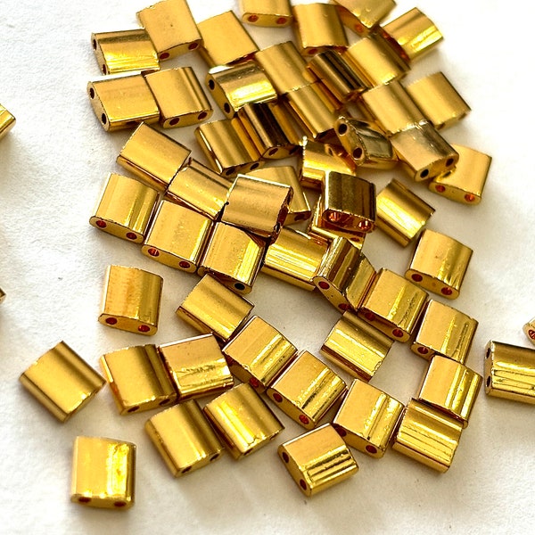 Miyuki Tila Beads -Full- 24K Gold (5 grams)