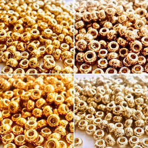 11/0 MIYUKI Duracoat Gold Seed Beads in LARGE 6" tubes 30 grams approx. 3300 beads