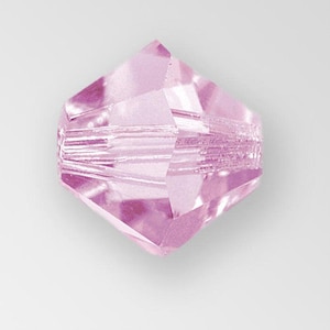 3mm Preciosa Lt Amethyst AB Bicones - 20 pieces (Perfect alternative to Swarovski 5301/5328)