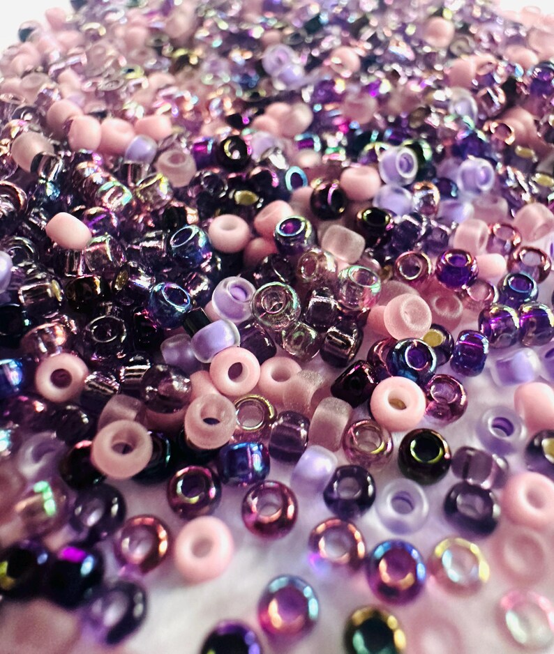 Miyuki 11/0 Seed Bead Mixes (20 grams@ 2200 beads) - Tango, Serenity, Earthtone, Formal, Lilac and Honey, DIY Jewelry Making image 9