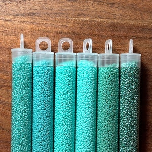 MIYUKI&TOHO Japanese 15/0 Seed Beads (3"tube @ 14 gm) - Choose your COLOR, perfect for beading