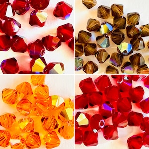 Preciosa 4mm AB Bicones (20 pieces) - Perfect alternative to Swarovski 5301/5328