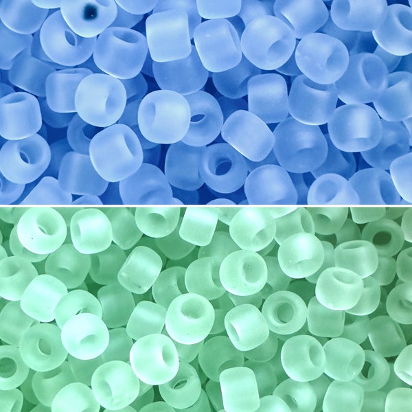 11/0 TOHO Recycled Glass Round Matte Beads (20 grams - approx. 2500 beads) - Two Color Choices