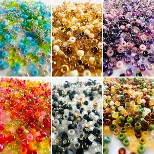 Miyuki 11/0 Seed Bead Mixes (20 grams@ 2200 beads) - Tango, Serenity, Earthtone, Formal, Lilac and Honey, DIY Jewelry Making image 1