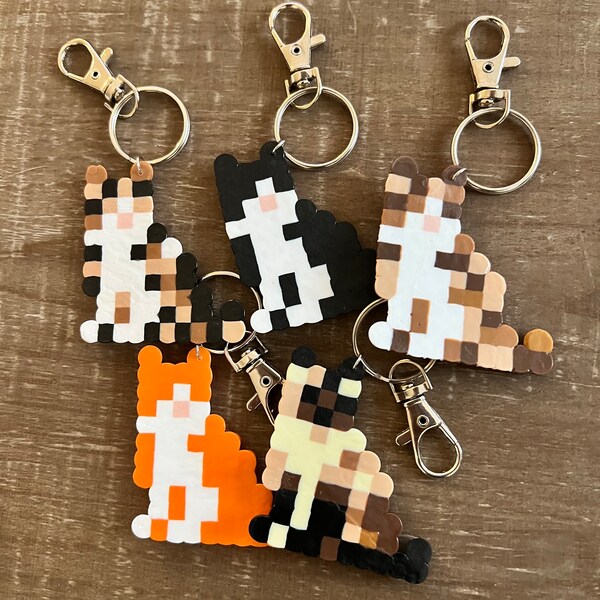 Perler Bead Keychain Etsy