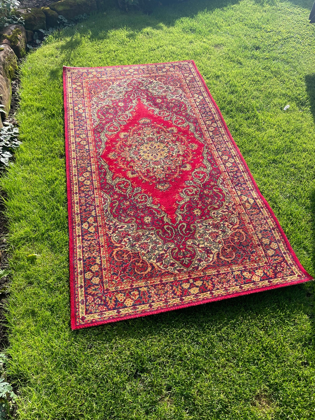 Vintage Rug Woodward Grosvenor of Kidderminster British Woven Wilton