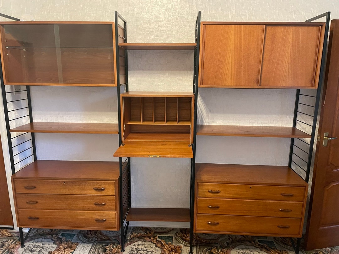 Ladderax 3 Bay Unit Shelving System Bookshelf Storage Heals Etsy