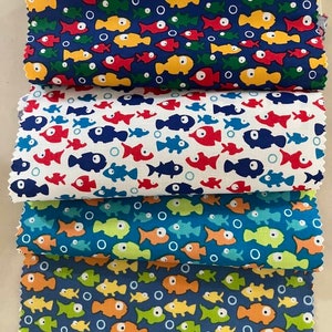 Robert Kaufman Stoff - frecher Sealife Druck