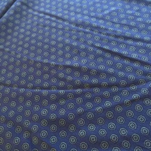 Two matching green and blue complimentary fabrics
