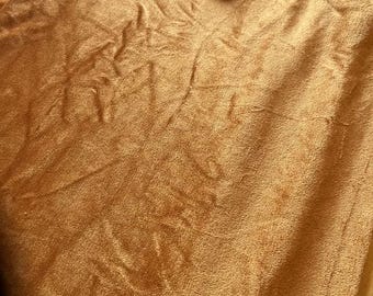 Orange velvet fabric