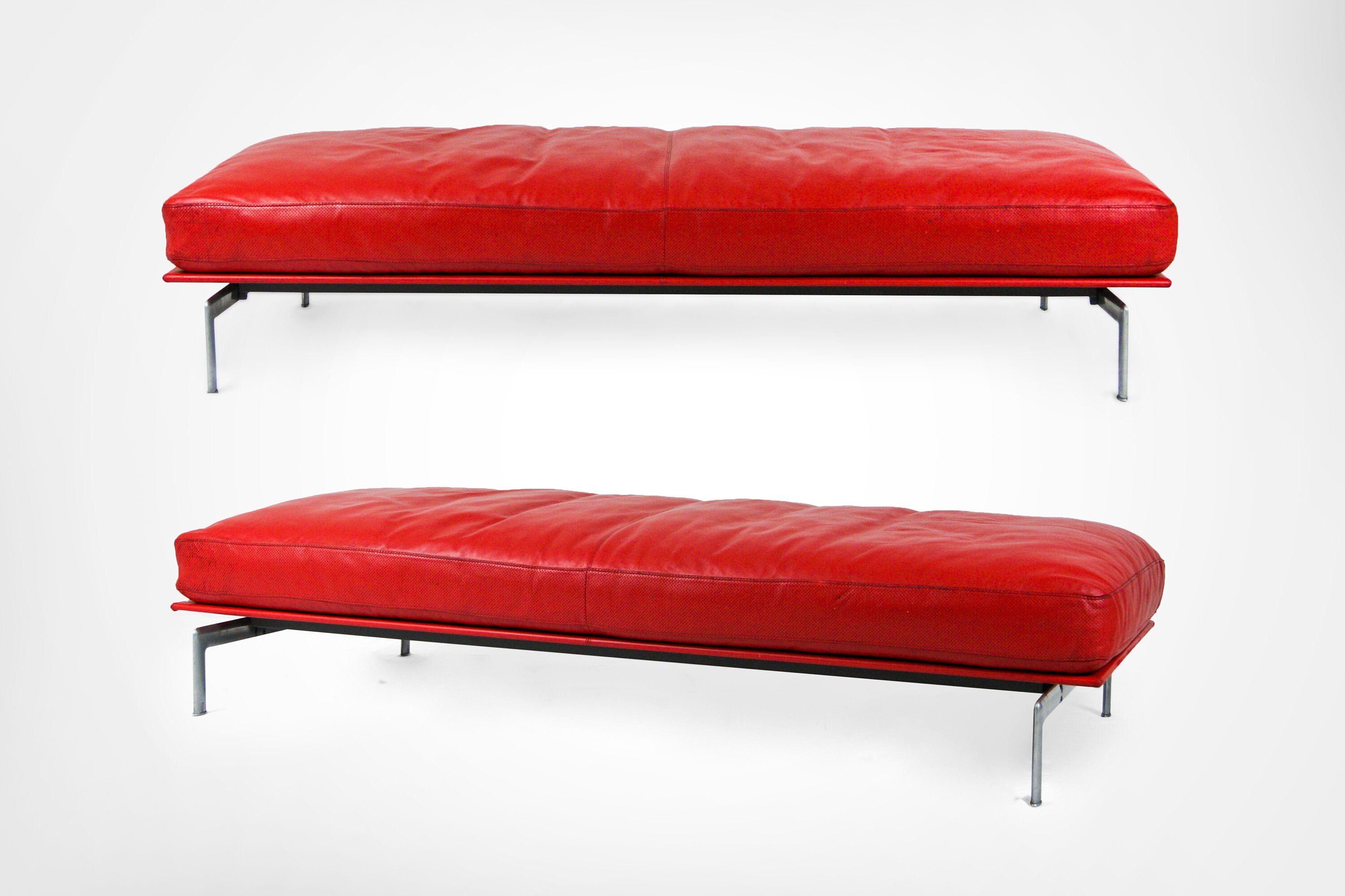 Antonio Citterio DIESIS Daybed for B B Italia in Red Leather