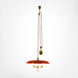 1950s Italian Counterbalance Suspension Pendant Lamp Arteluce