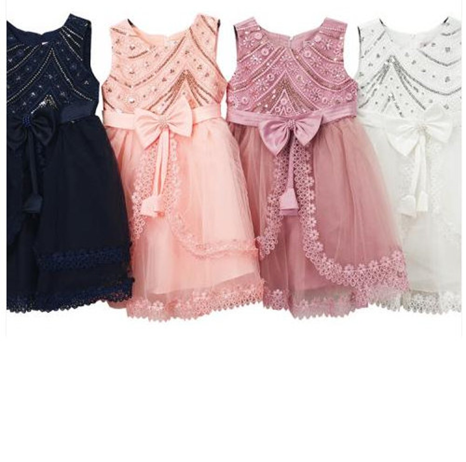 Girls Party Dress/ Sparkly Dress Etsy UK