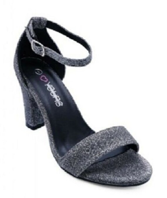 extra wide silver sandals