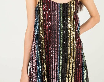 stripe sequin