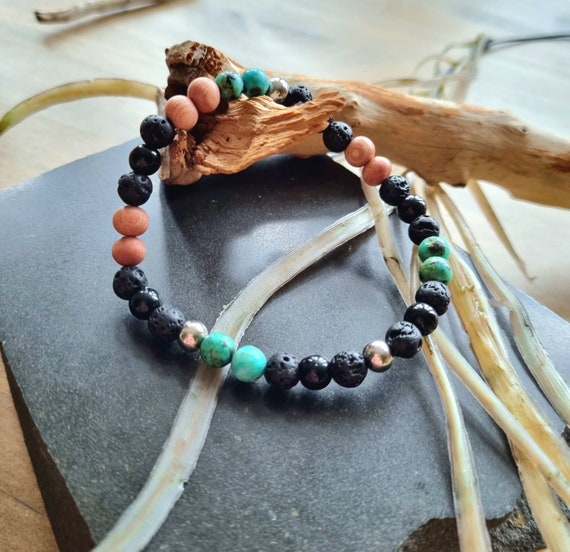 Olive wood shop bead bracelet