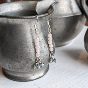 Drop Dangle Bead Earrings | Swarovski Bead Earrings | Handmade Jewelry | Gift for Her
