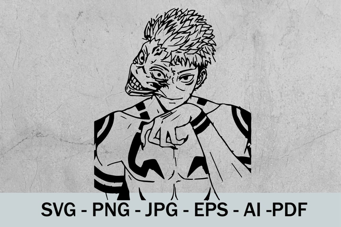 Jujutsu Kaisen Svg Anime Svg Clipart Instance Donwload | Etsy