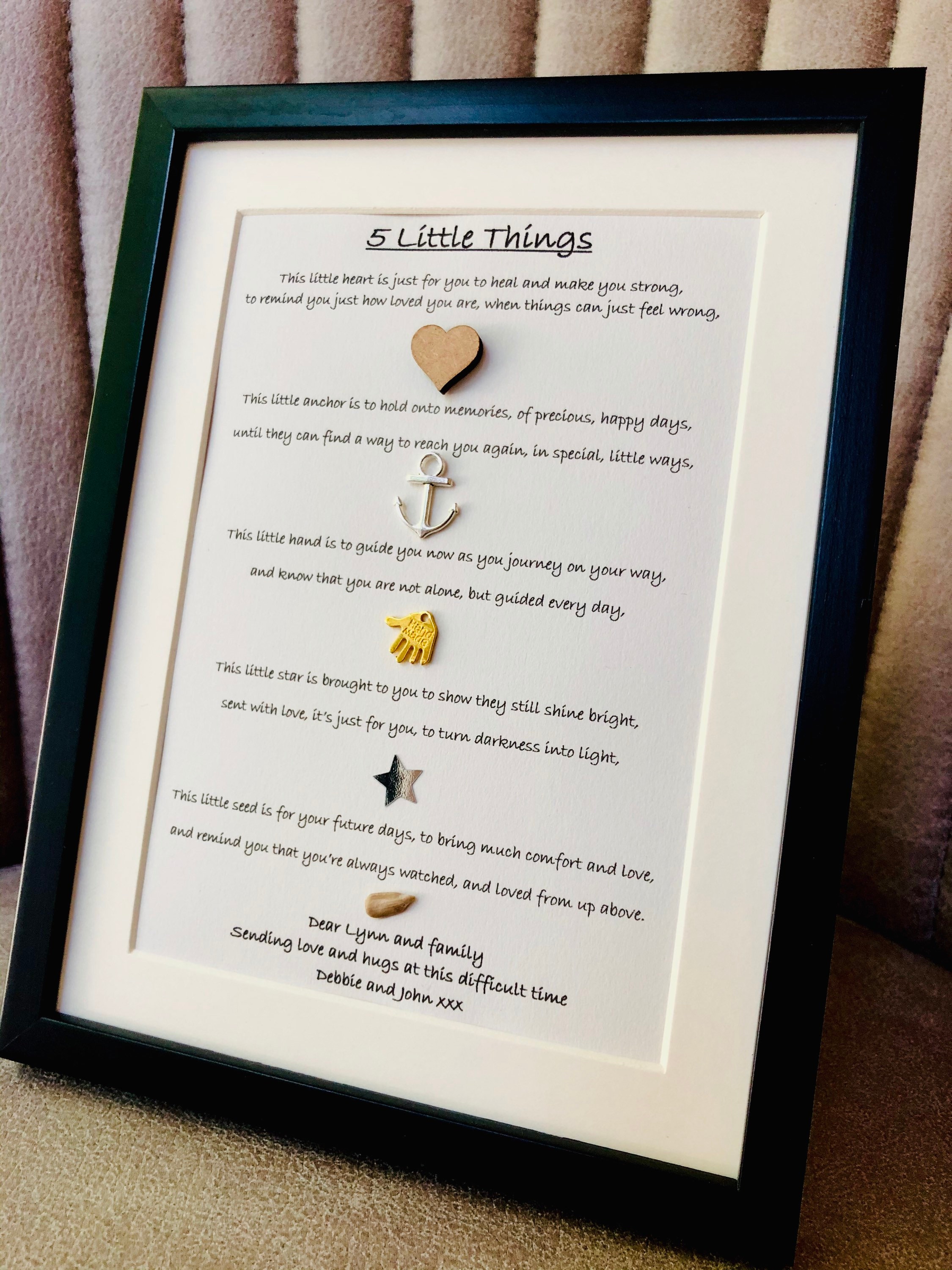 Sympathy Condolence Gift Bereavement Gift Personalised 8x6 Etsy