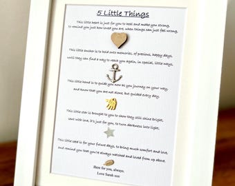 Personalised Sympathy Gift, Bereavement Keepsake for Friend, Family, Loving Remembrance Gift
