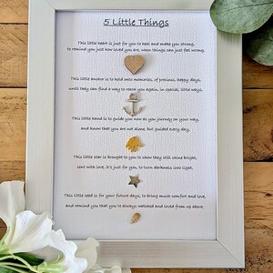 Sympathy Gift: Framed Bereavement Keepsake with Poem