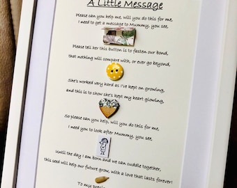 Mummy to Be Gift Mommy to be Gift A5 Personalised Framed Gift From Baby or Family Friends