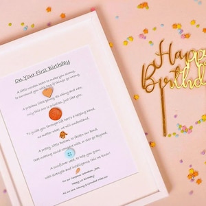 Personalised First Birthday Print, Baby Boy or Girl Gift, Keepsake (A4 print or 10x8 inch Print) Baby’s 1st Birthday, Nursery