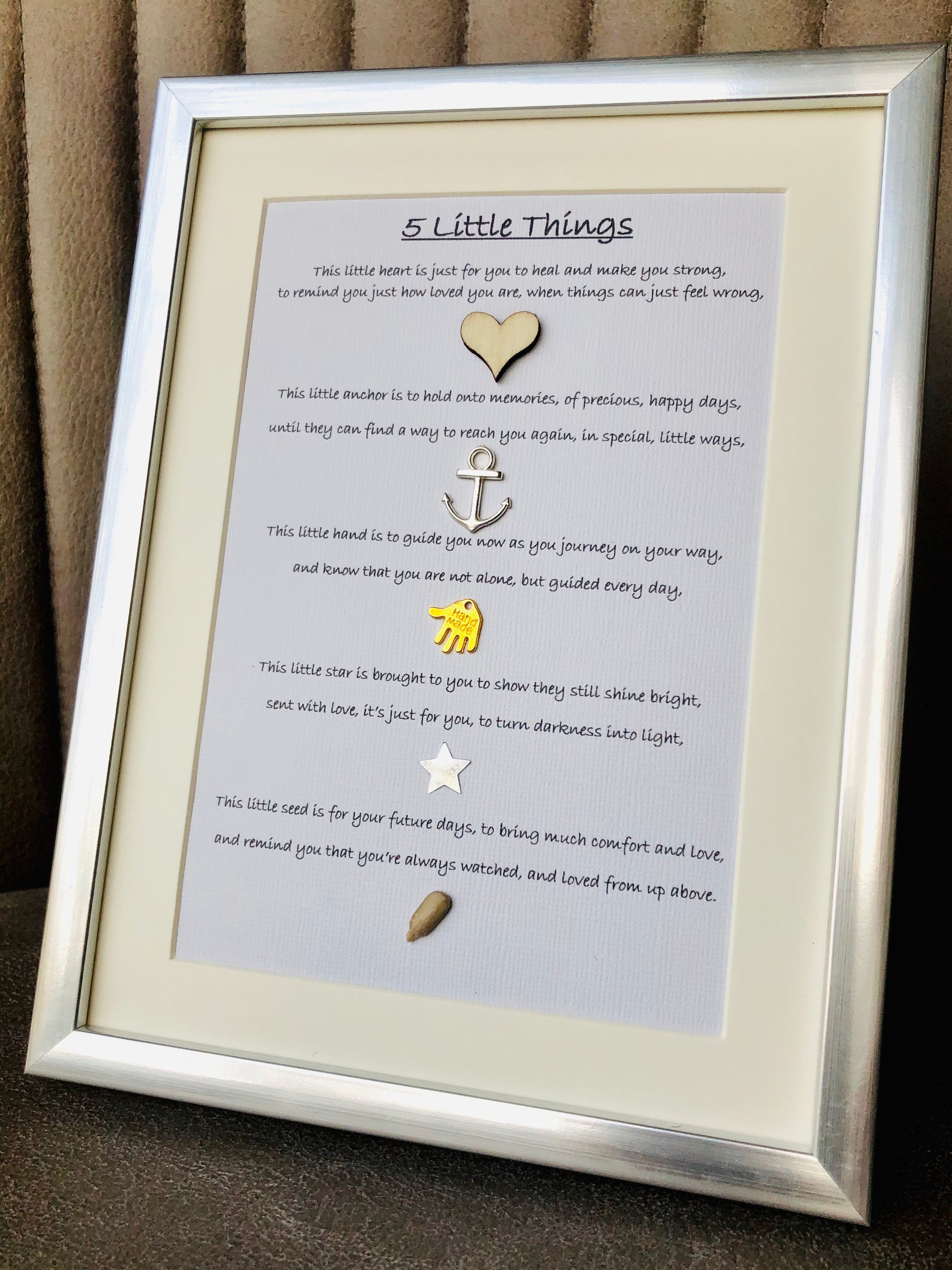 Sympathy Condolence Gift Bereavement Gift Personalised 8x6 Etsy