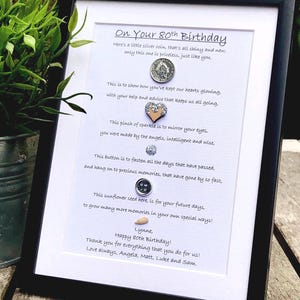 Personalised 70th Birthday Gift for Mum, Friend, Dad’s 70th Birthday, 50th, 60th, 80th, ANY AGE, Unique Milestone Birthday Gift