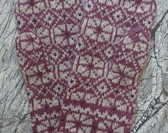 Handmade Knitted Latvian mittens Wool Acrylic Alpaca Warm Stylishly Free shipping