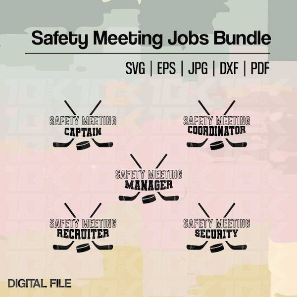 Safety Meeting Job Descriptions | Digital Download Bundle