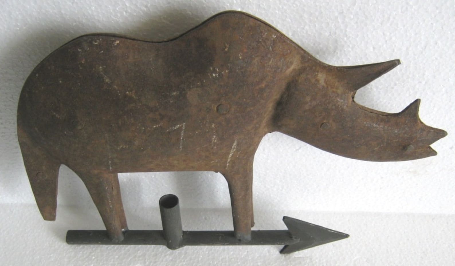 Rhino Silhouette Steel Weathervane main image 1