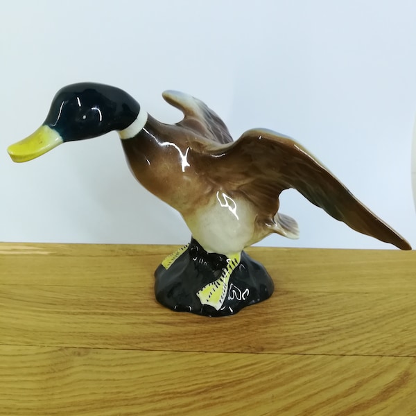 Porzellan Ente Statuette