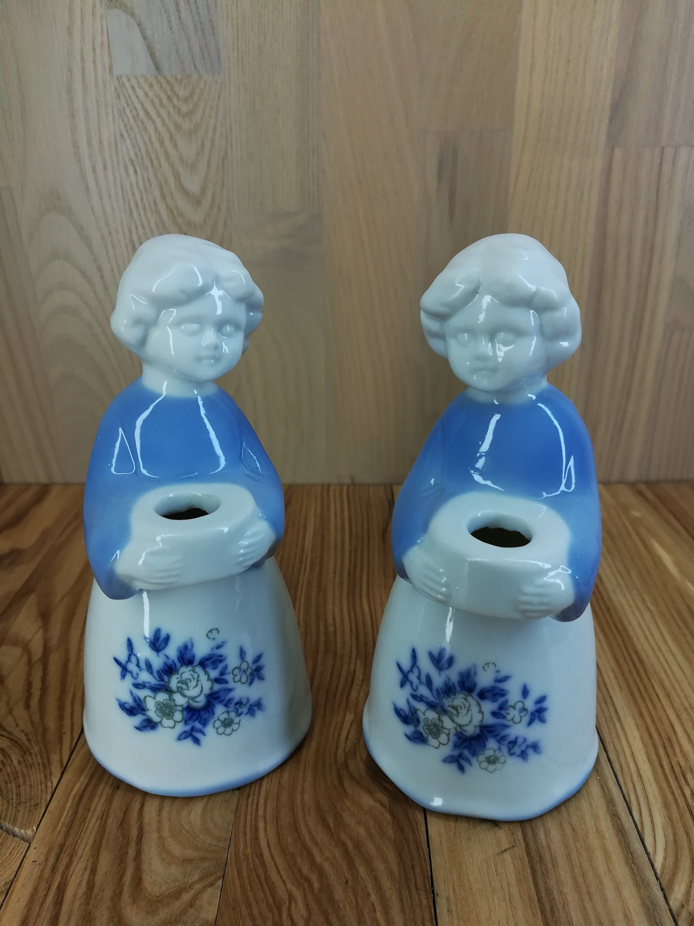 磁器の少女像、ボウルを持った少女の像 - Etsy 日本