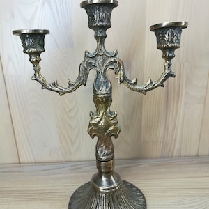 Vintage Bronze Candleholders