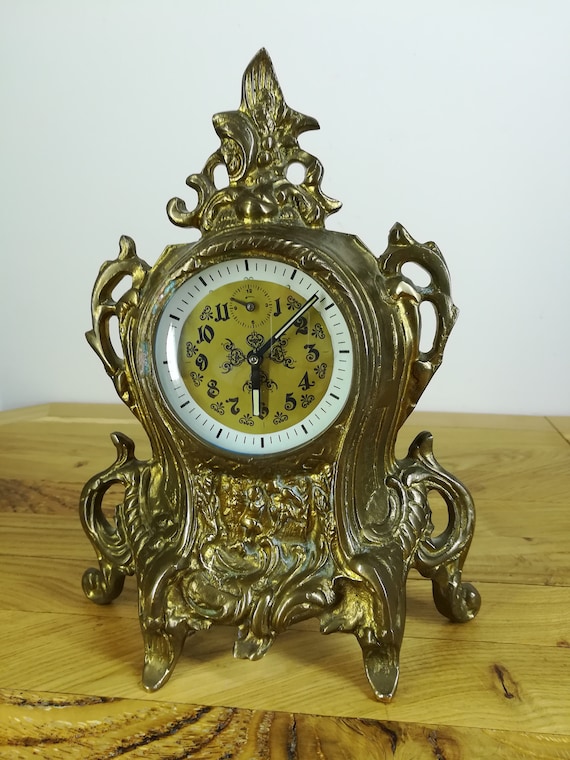 Vintage Brass Clock
