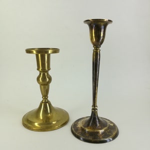 Brass Candlesticks, Christmas candlesticks, Vintage Candlesticks