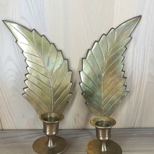 Sheet Shaped Bronze Candlesticks