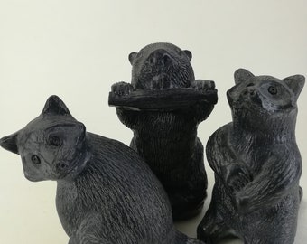 Vintage Soapstone Animals Figurines